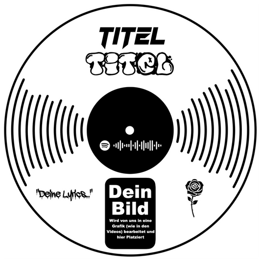 Soundtrack Sign Personalisierbar